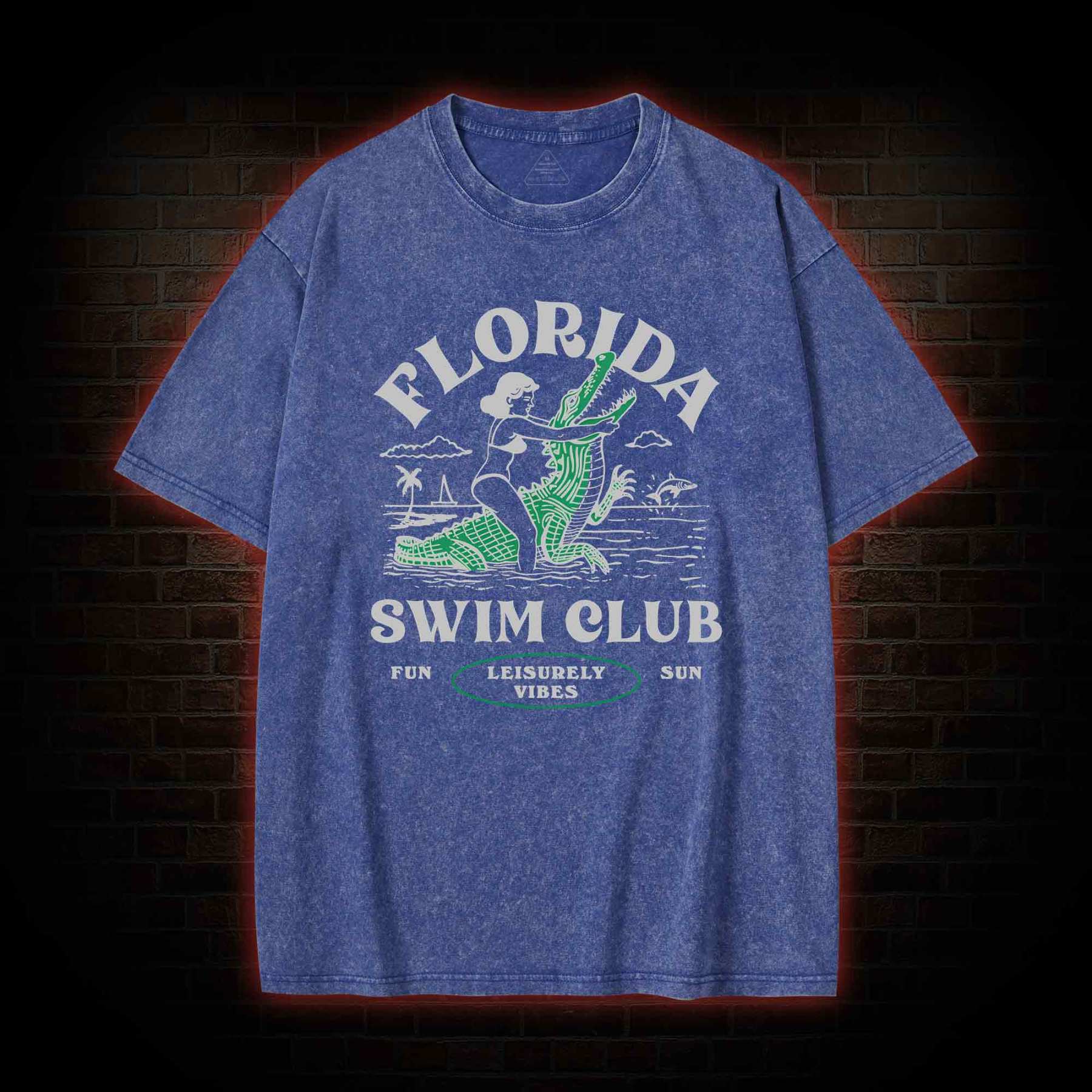 Florida Swim Club Washed T-shirt