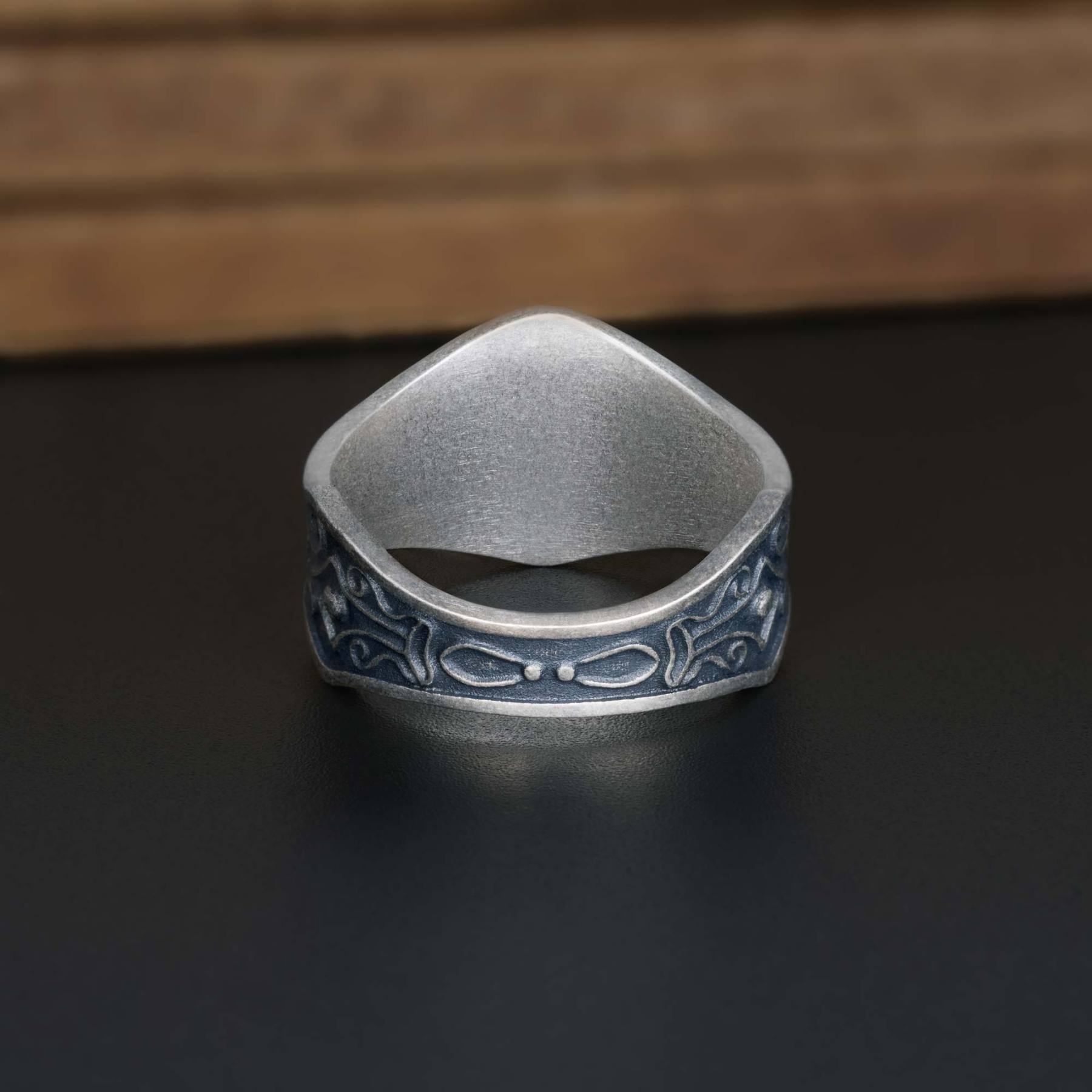 Cthulhu Occult Silver Ring
