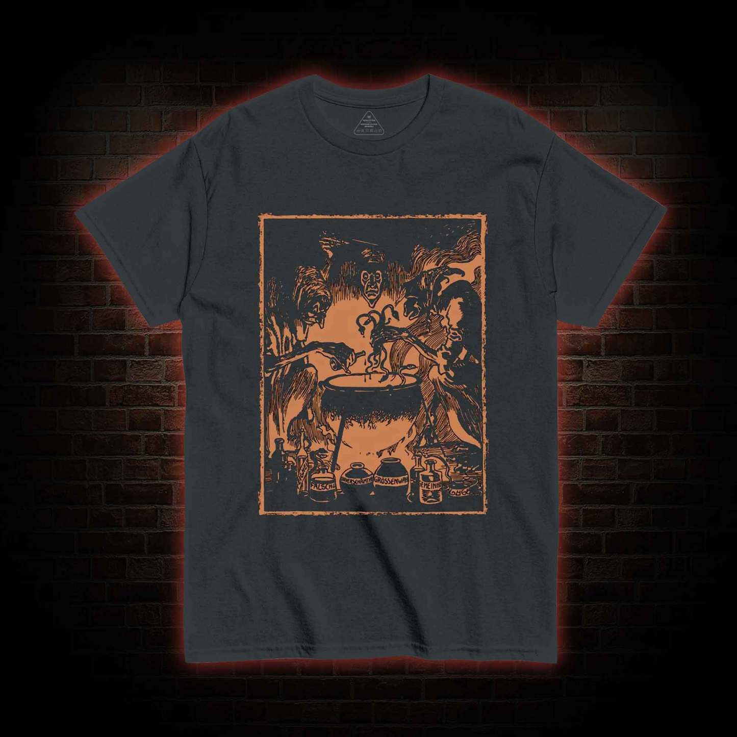 Three Witches Around Cauldron T-shirt