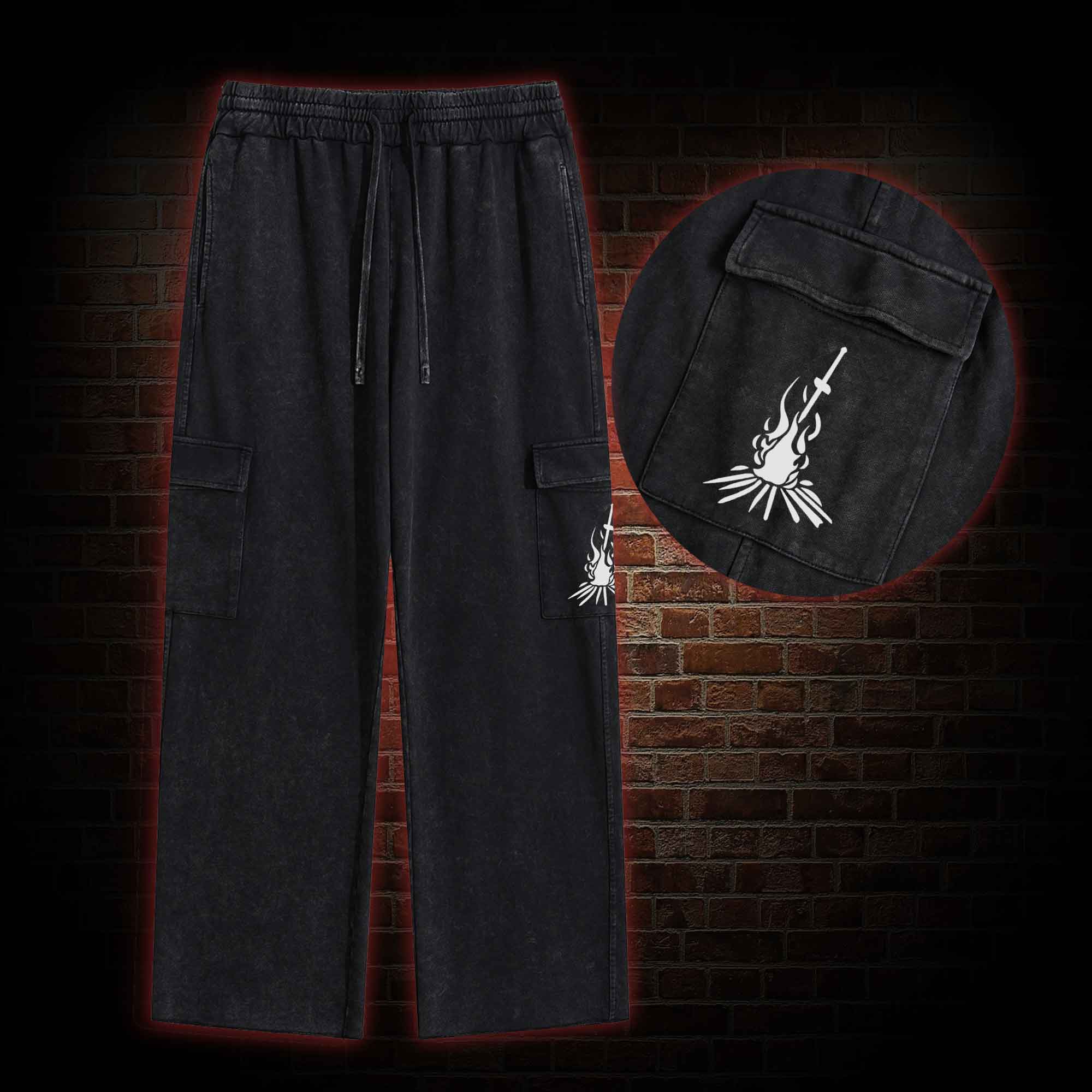 Bonfire Washed Cargo Pants