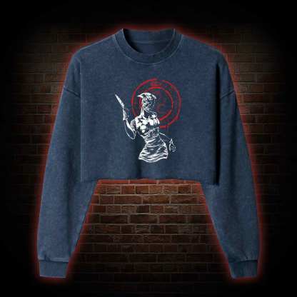 Hell-o Nurse! Washed Cropped Sweatshirts