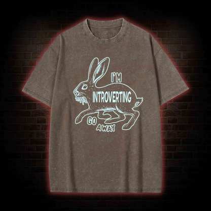 I'm Introverting Washed T-shirt