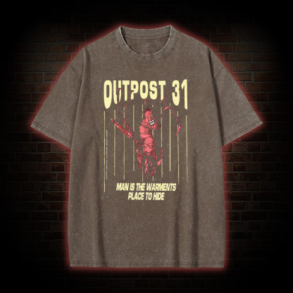 Outpost 31 Horror Movie Washed T-Shirt