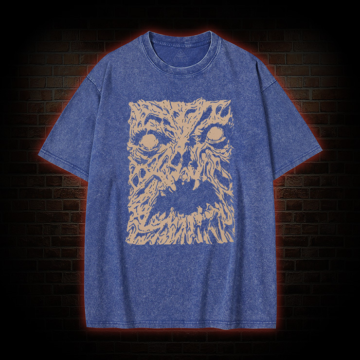 Necronomicon Evil Horror Movie Washed T-Shirt