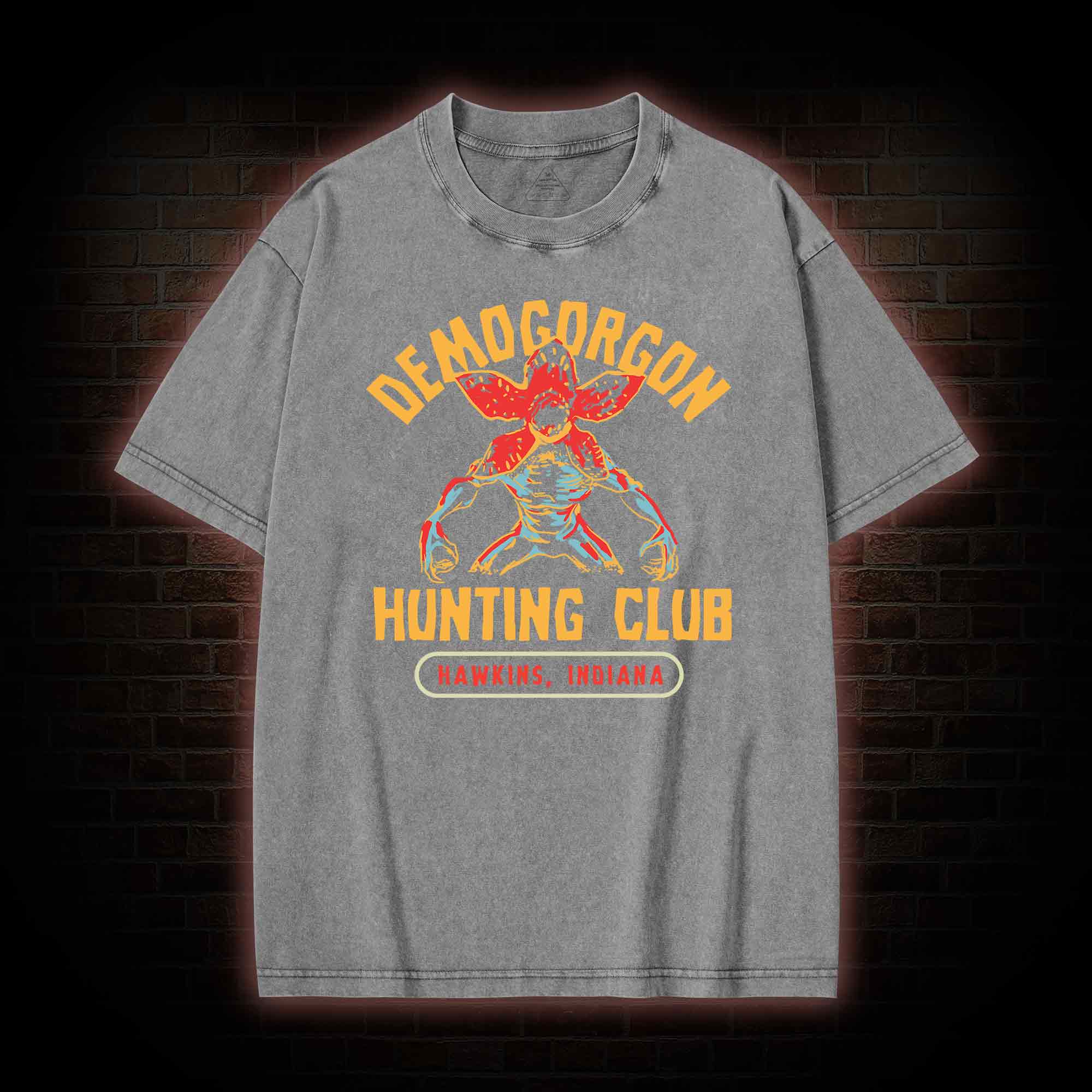 Demogorgon Hunting Club Washed T-shirt
