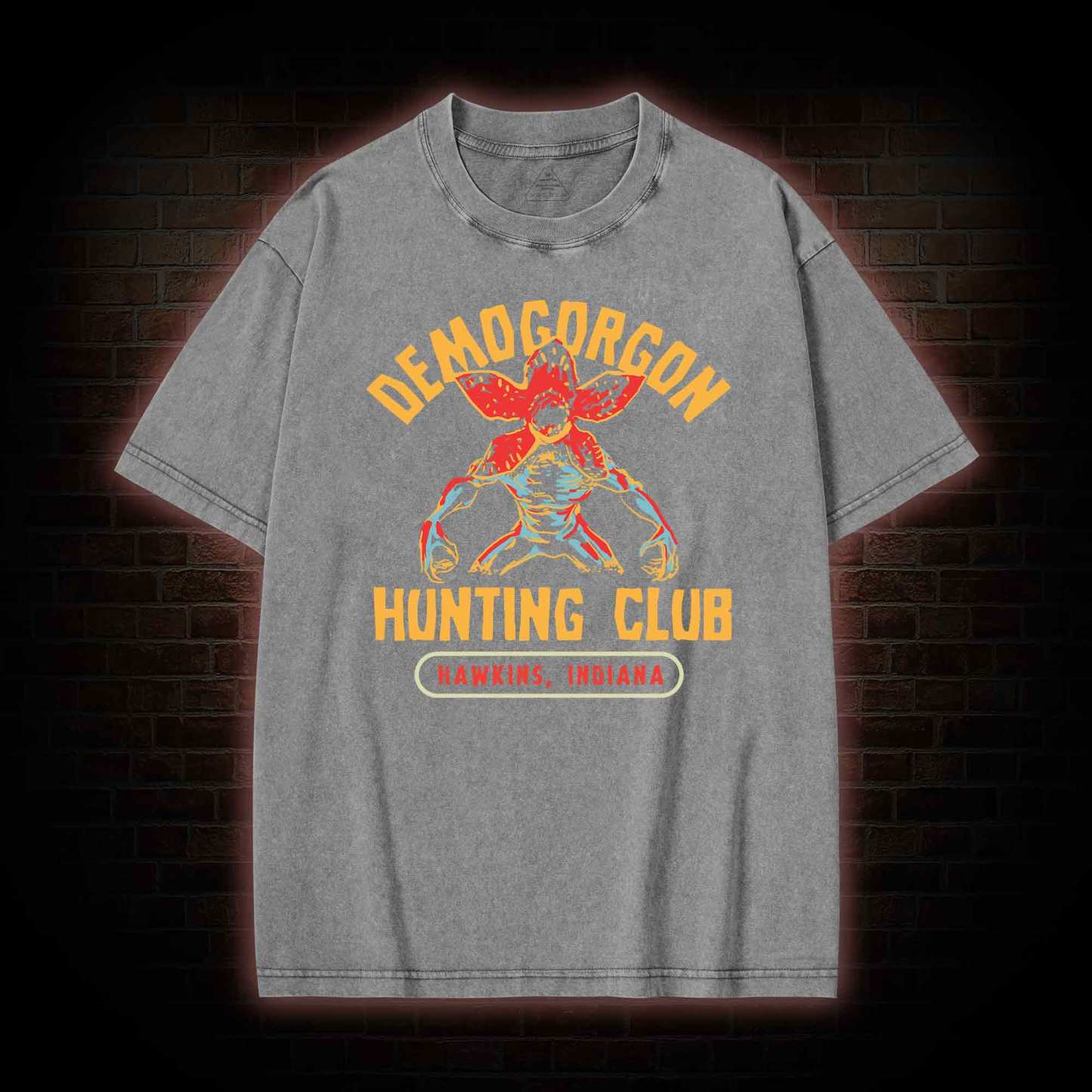 Demogorgon Hunting Club Washed T-shirt