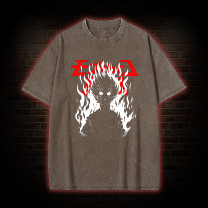 Emo Dark Fantasy Washed T-shirt