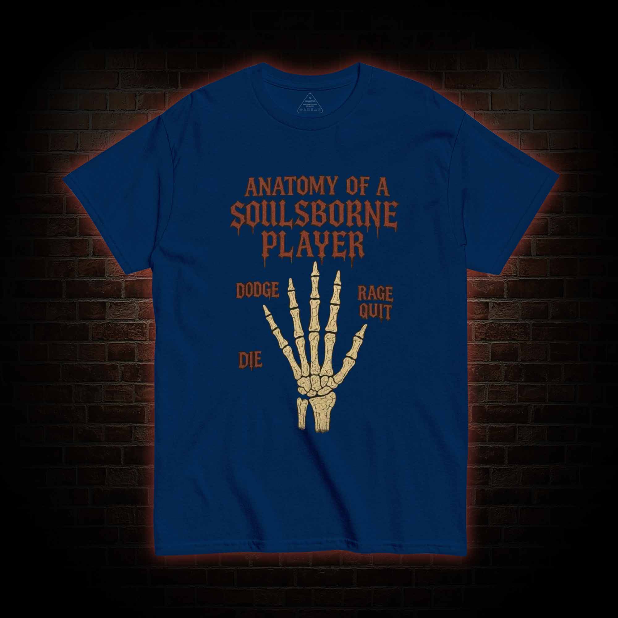 Anatomy of a Soulsborne Player T-shirt