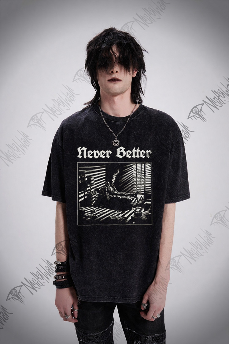 Never Better Skeleton Washed T-shirt