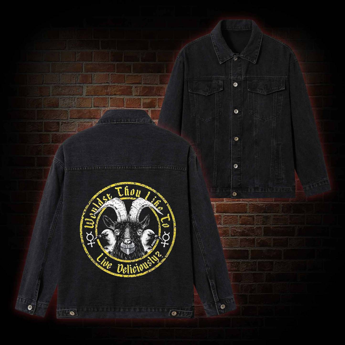 Live Deliciously? Vintage Denim Jacket