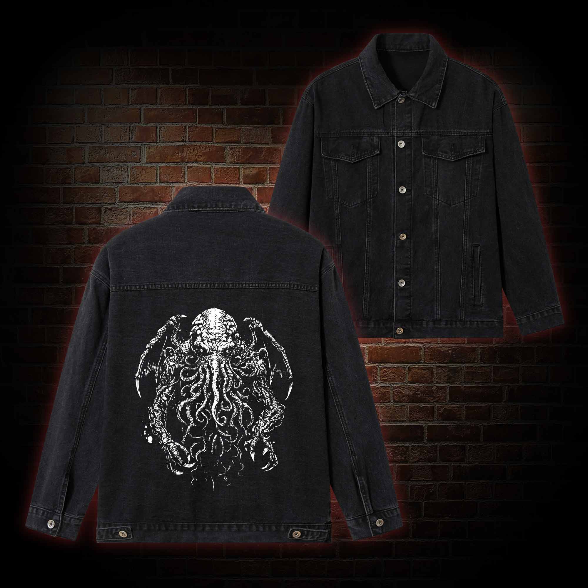The Great Old One Cthulhu Denim Jacket