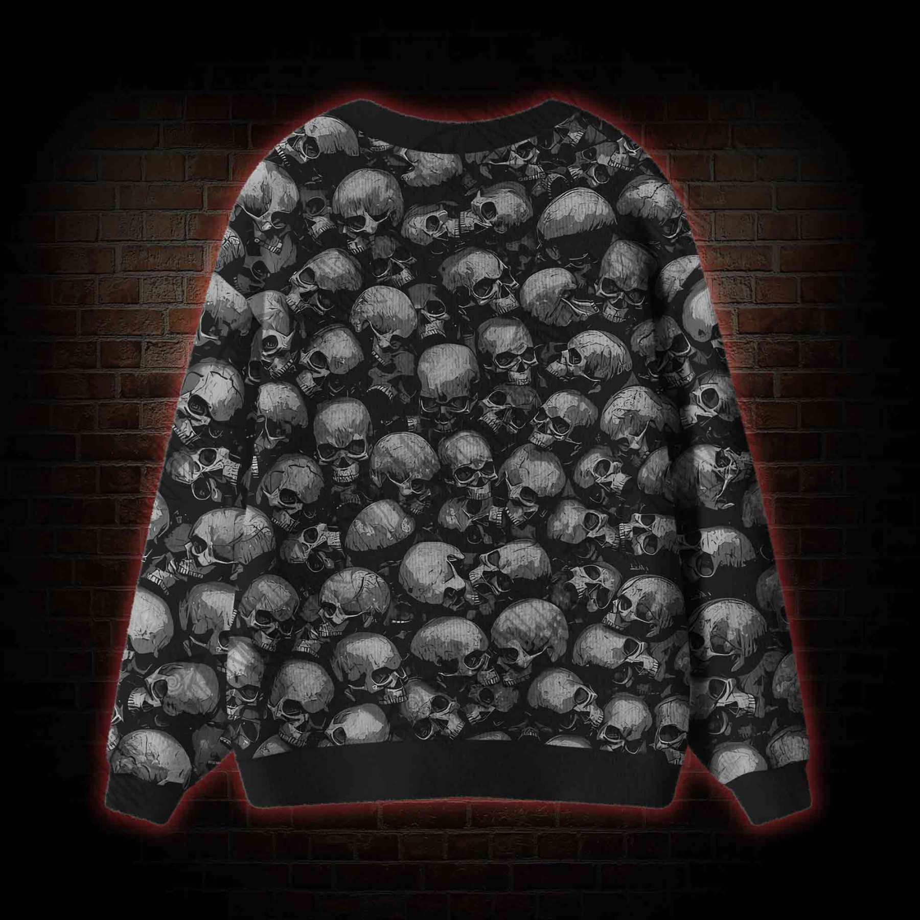 Skulls Cardigan Sweater