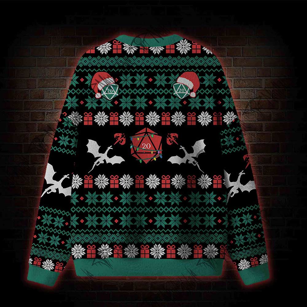 Roll for Holiday Cheer! Ugly Sweatshirts