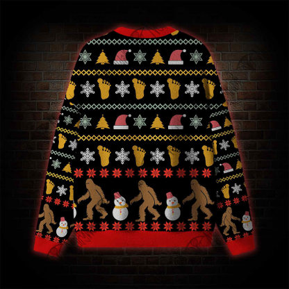 Bigfoot is Coming to Town Ugly Sweatshirts