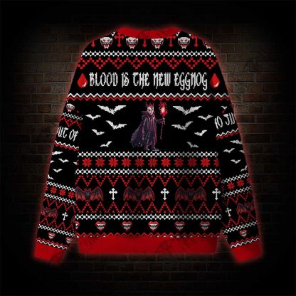 Blood is the New Eggnog Ugly Sweatshirts