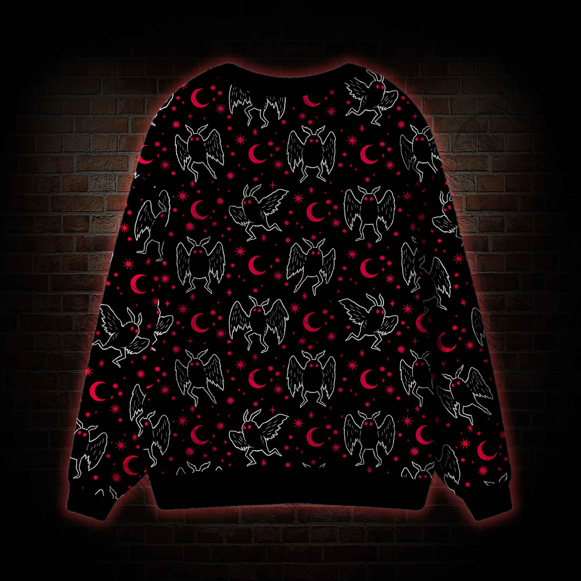 Mothman Night Cardigan Sweater