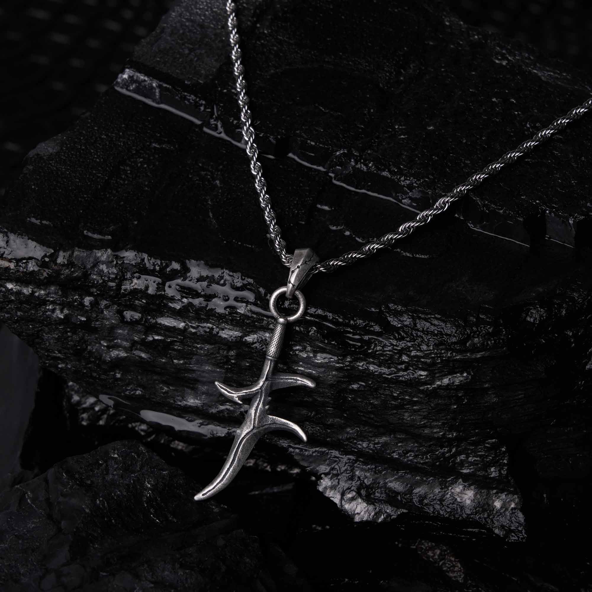 Black Knife Necklace