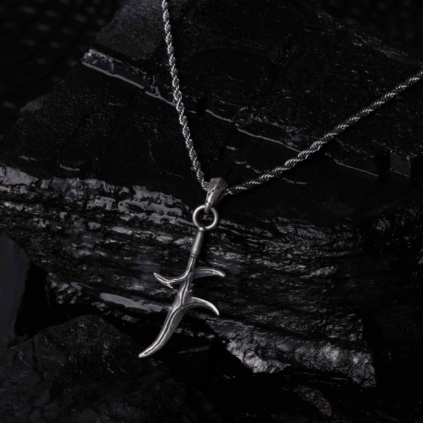 Black Knife Necklace