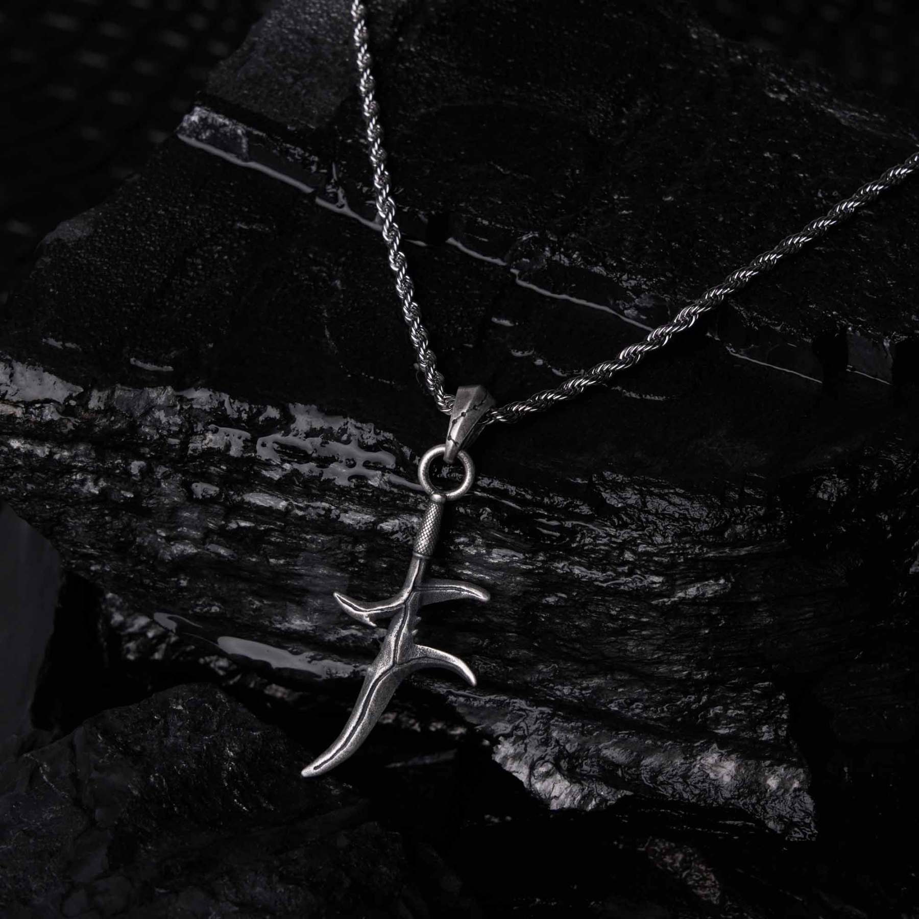 Black Knife Necklace