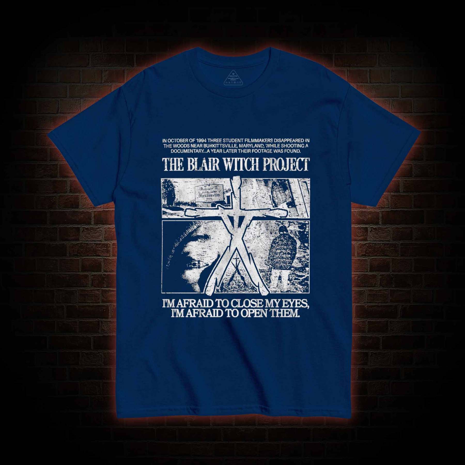 I'm Afrid to Close My Eyes Retro T-shirt