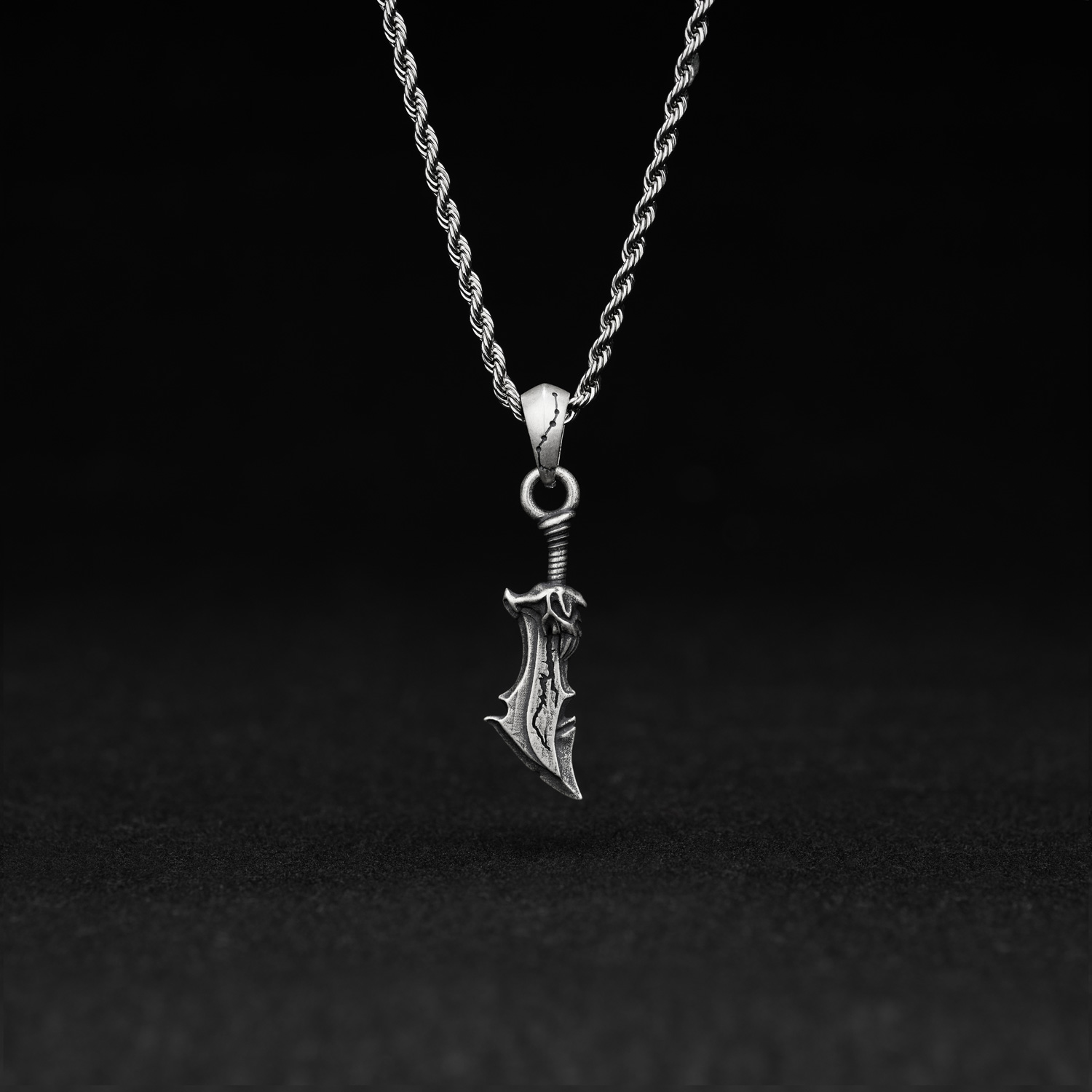 Blades of Chaos Sculptural Necklace