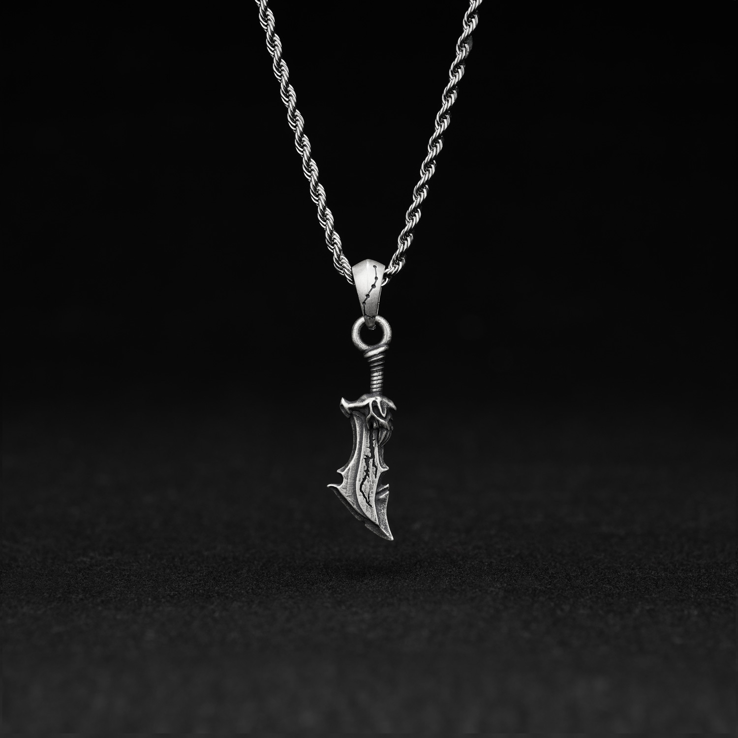 Blades of Chaos Sculptural Necklace