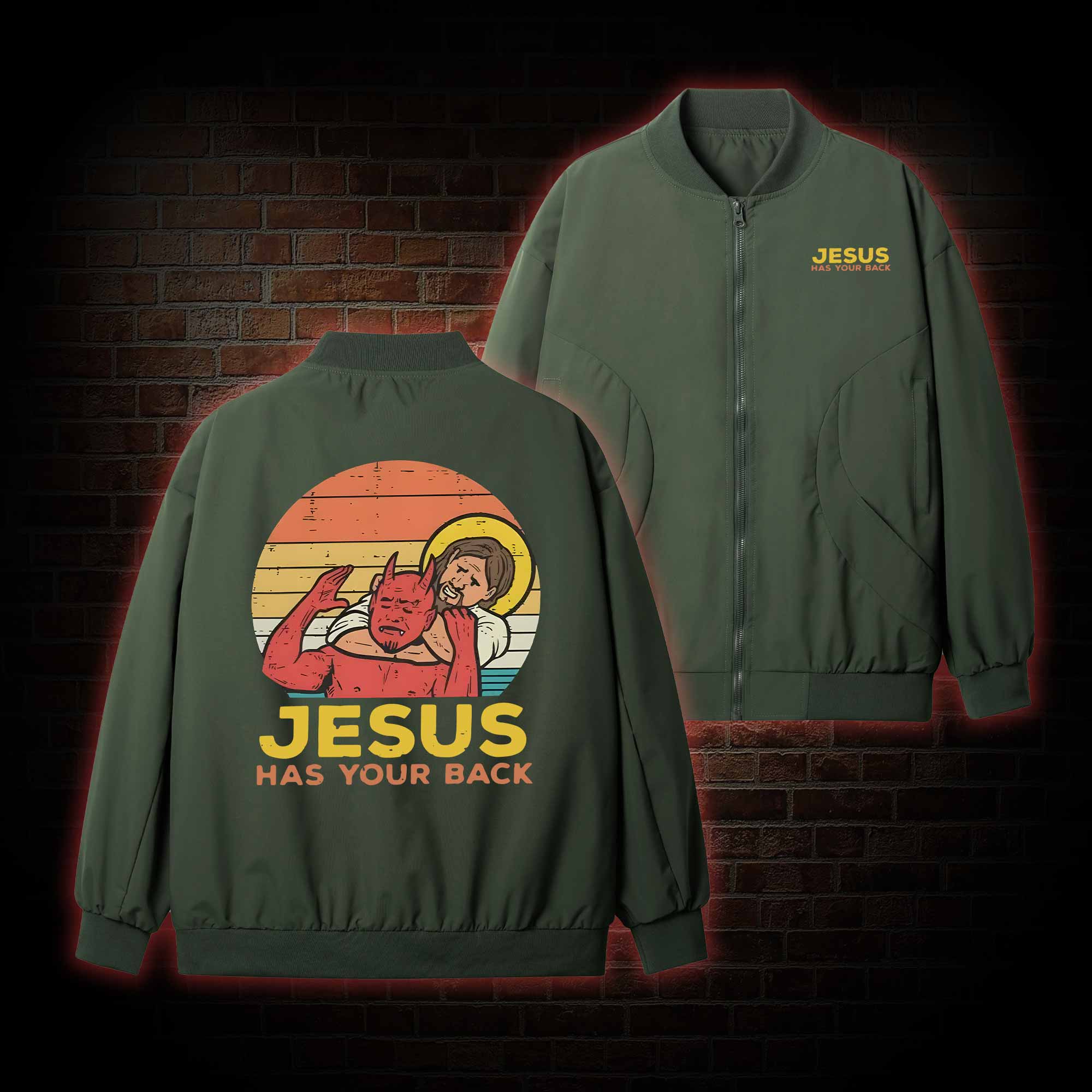 Jesus Has Your Back Pilot Jacket