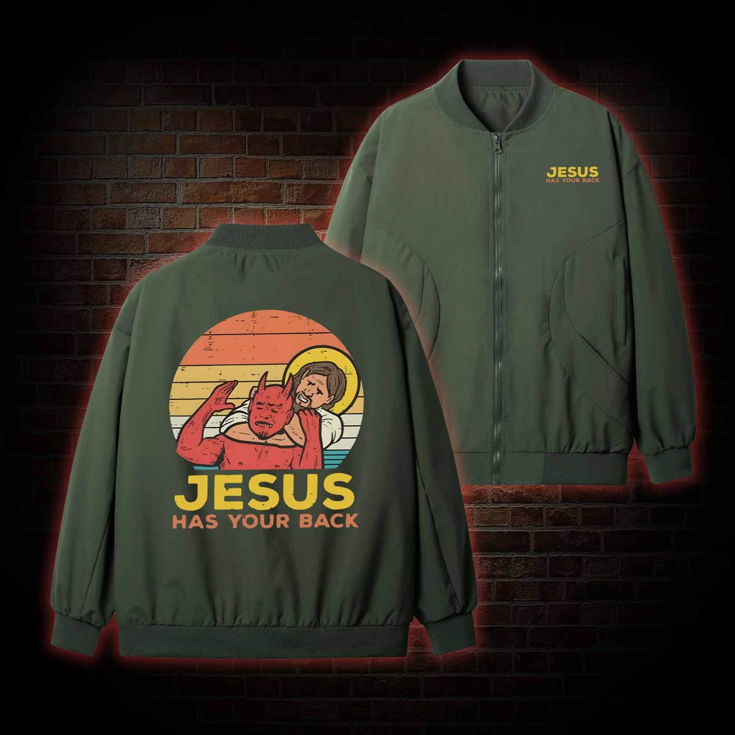 Jesus Has Your Back Pilot Jacket