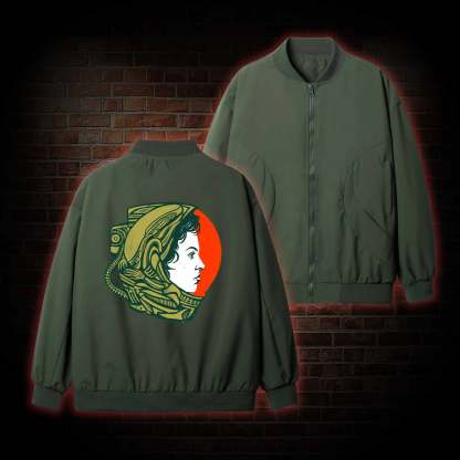 Retro Style Alien Pilot Jacket