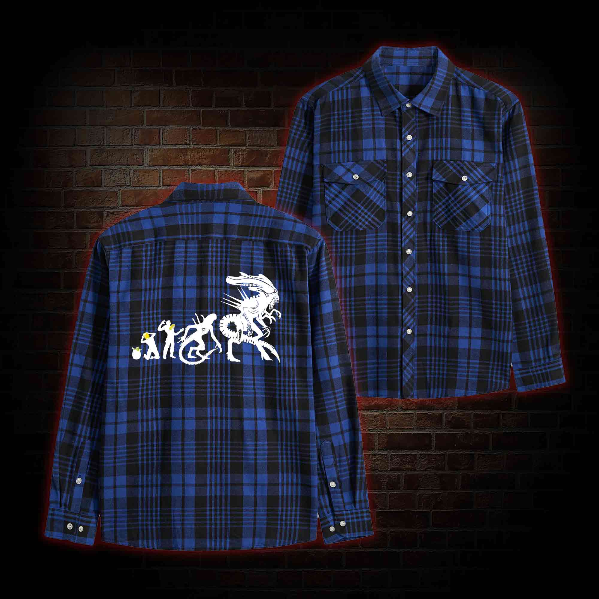 Alien Evolution Unisex Flannel Shirt