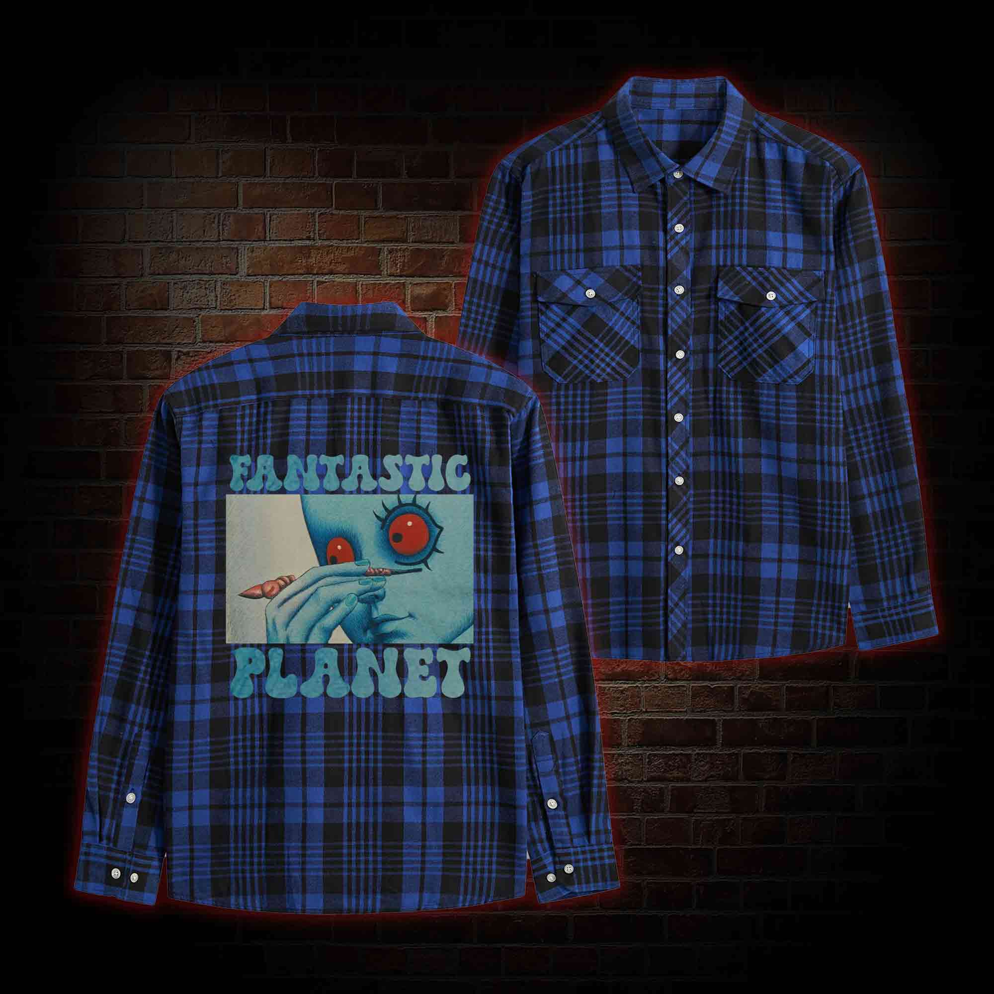 Fantastic Planet Unisex Flannel Shirt