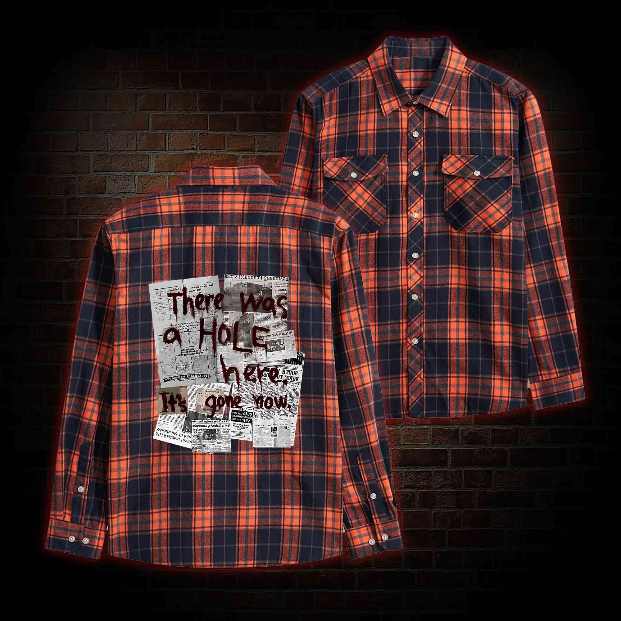 There Was a Hole Unisex Flannel Shirt