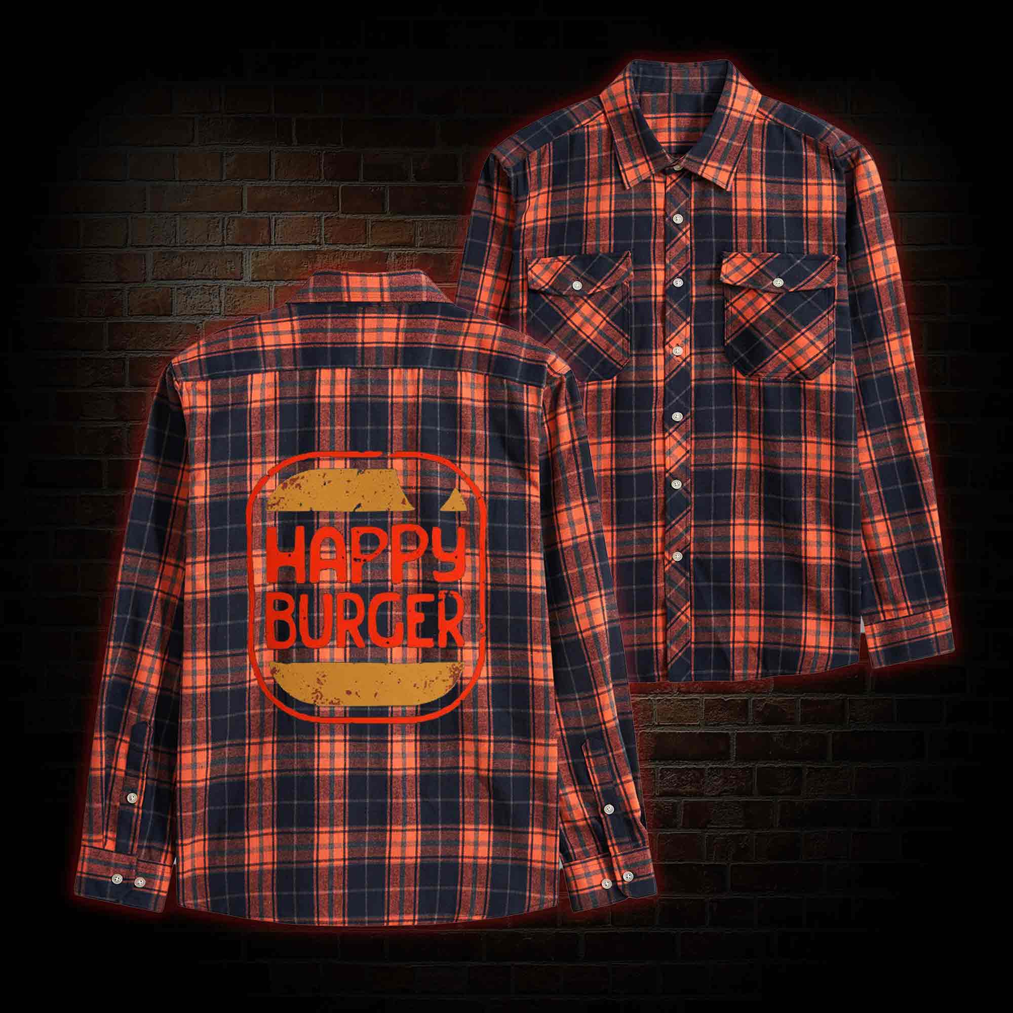 Burger Unisex Flannel Shirt