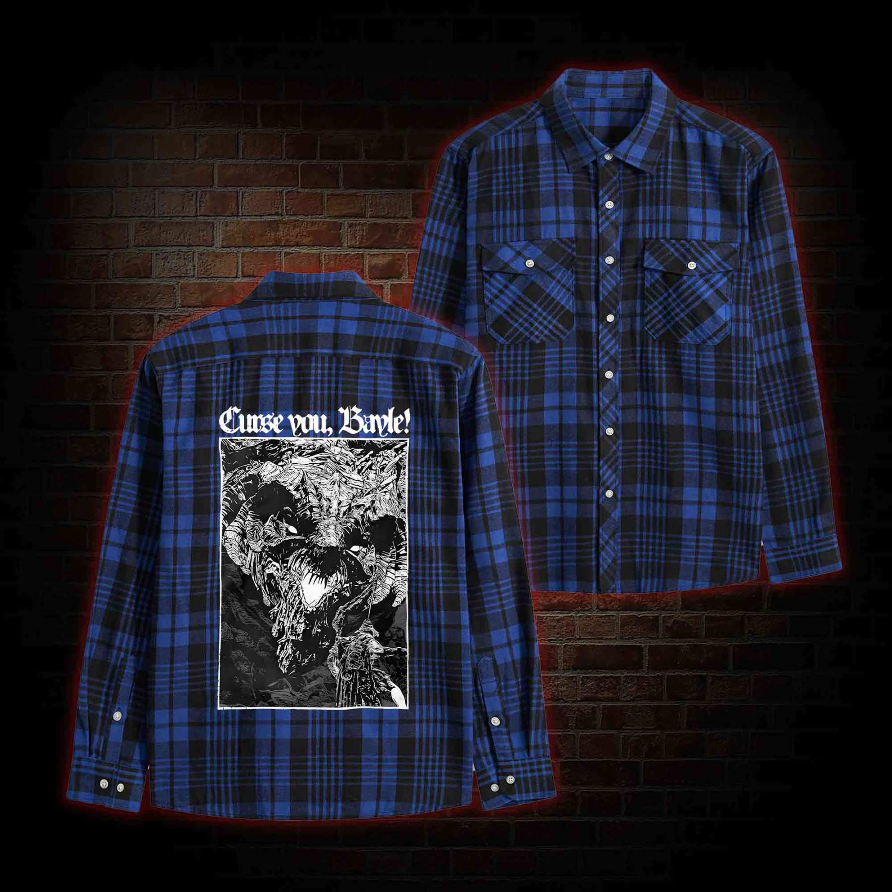 Horror Eyeball Unisex Flannel Shirt