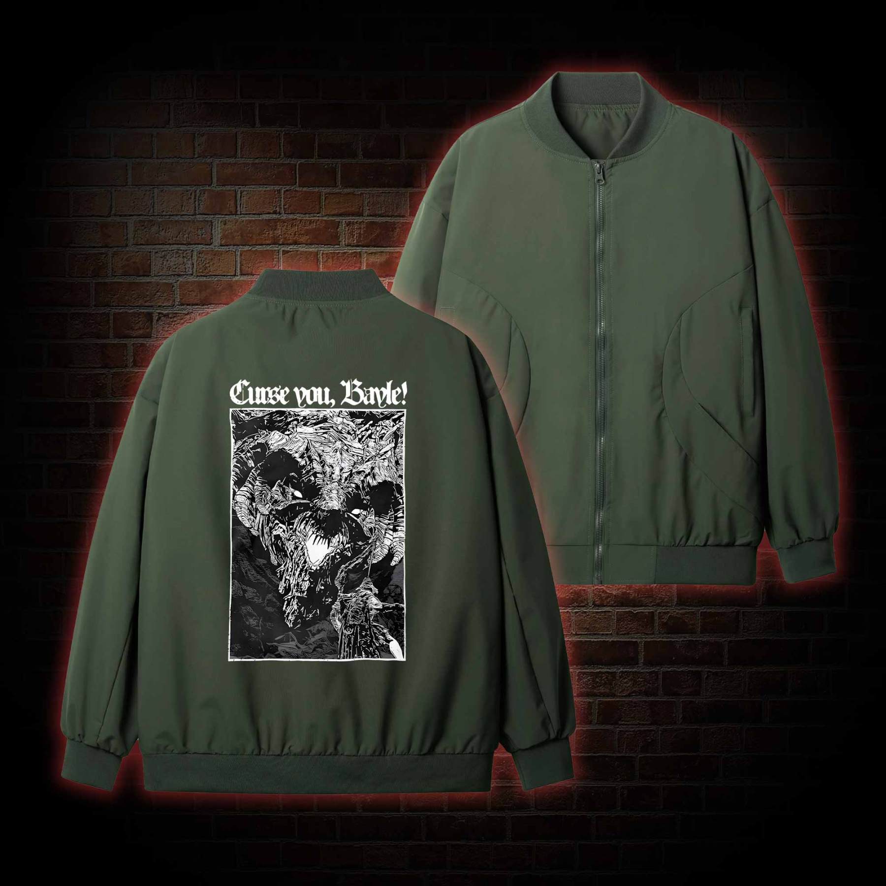 Curse You Bayle! Bomber Jacket
