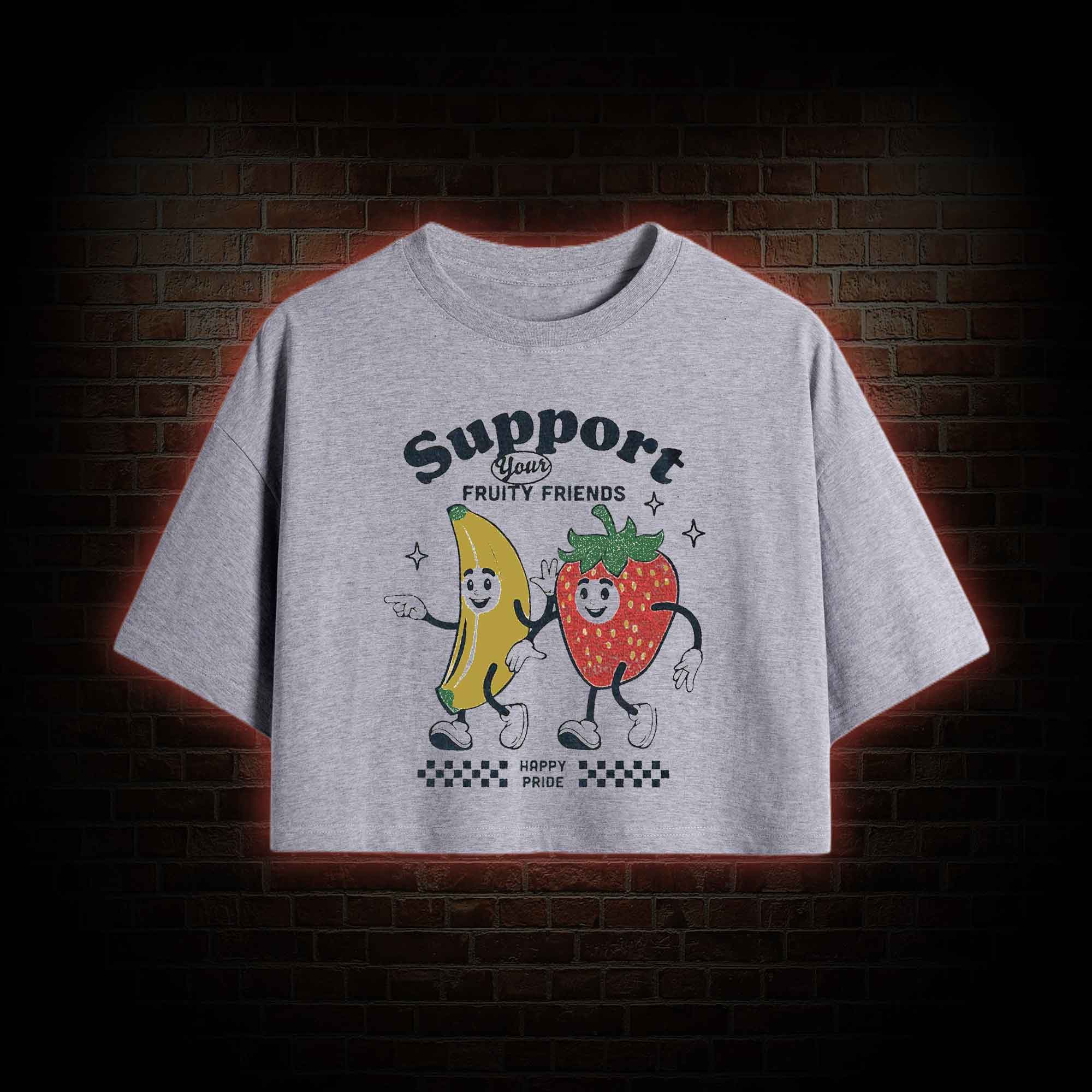 Support Your Fruity Friends Crop Top