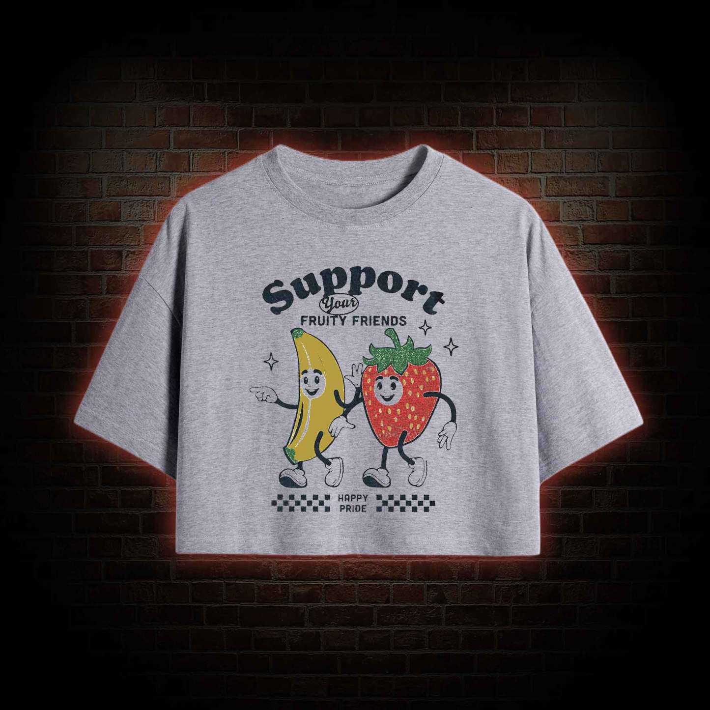 Support Your Fruity Friends Crop Top