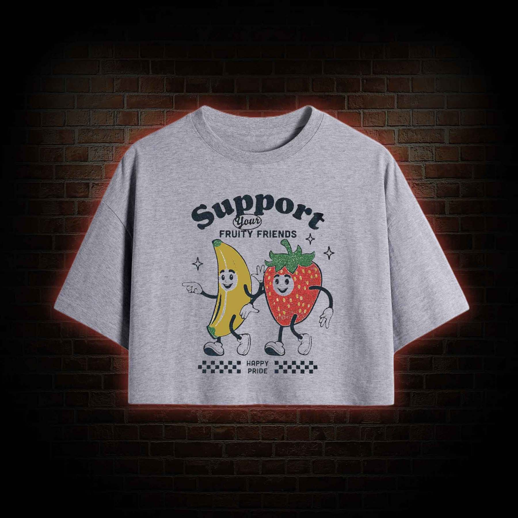 Support Your Fruity Friends Crop Top