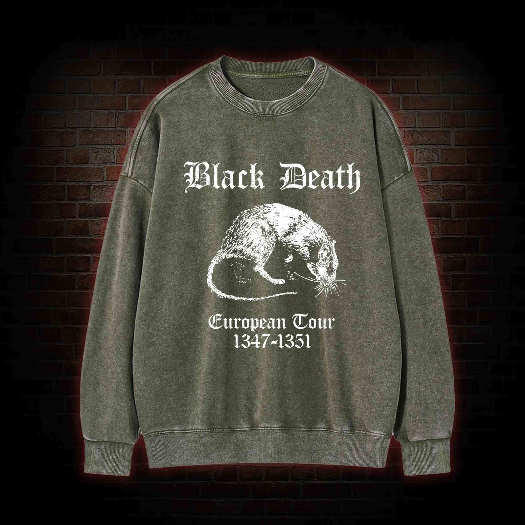 Black Death Washed Sweatshirt