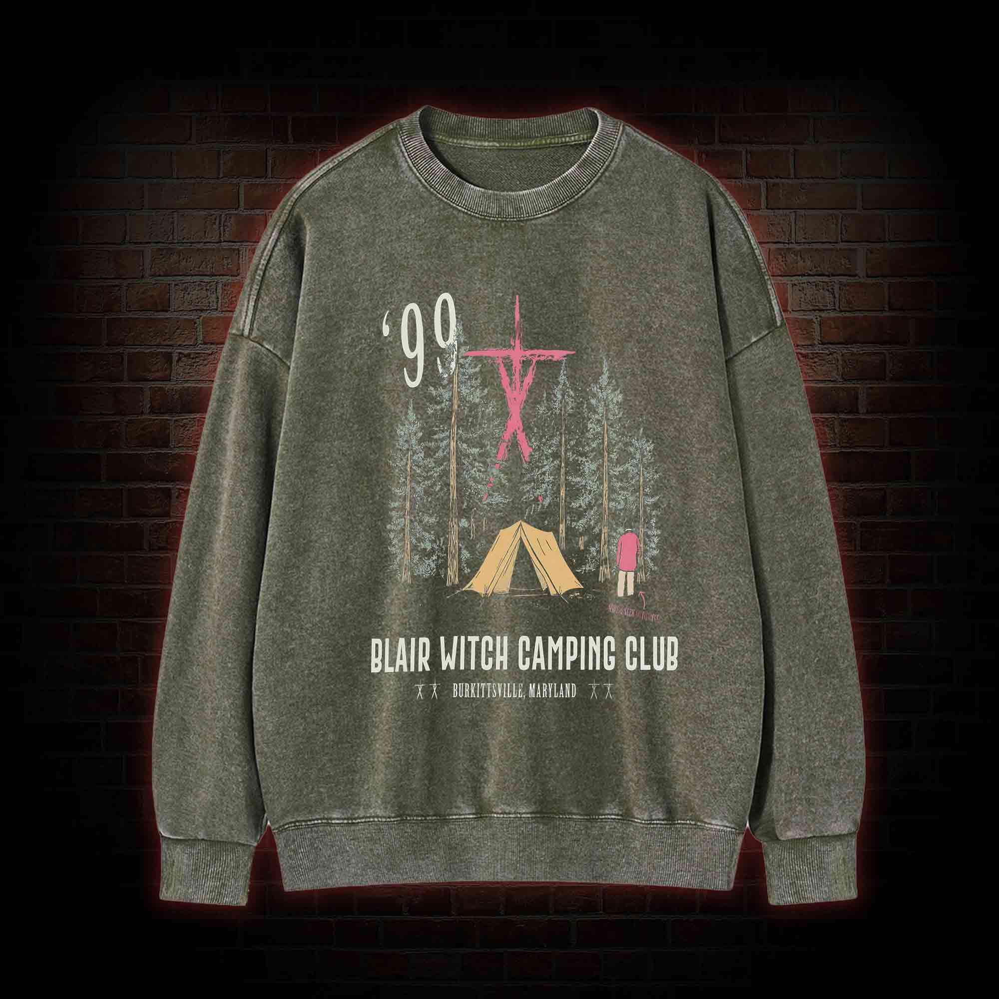 Witch Camping Washed Sweatshirt
