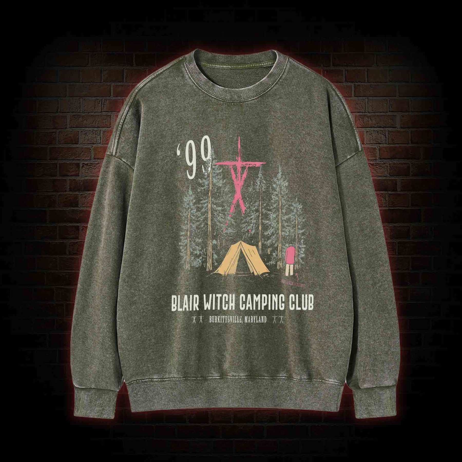 Witch Camping Washed Sweatshirt