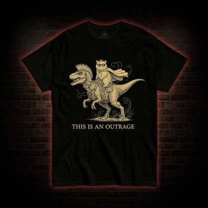 This is an Outrage T-shirt
