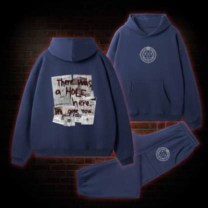 There Was a Hole Fleece Hoodie Set