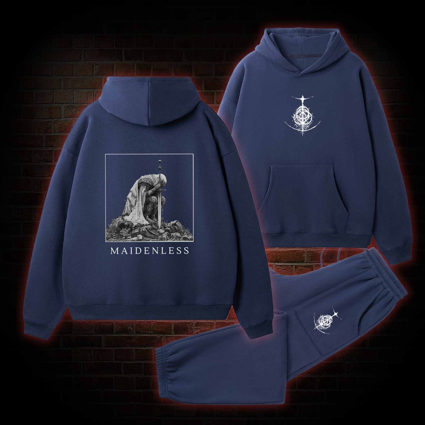 Maidenless Fleece Hoodie Set