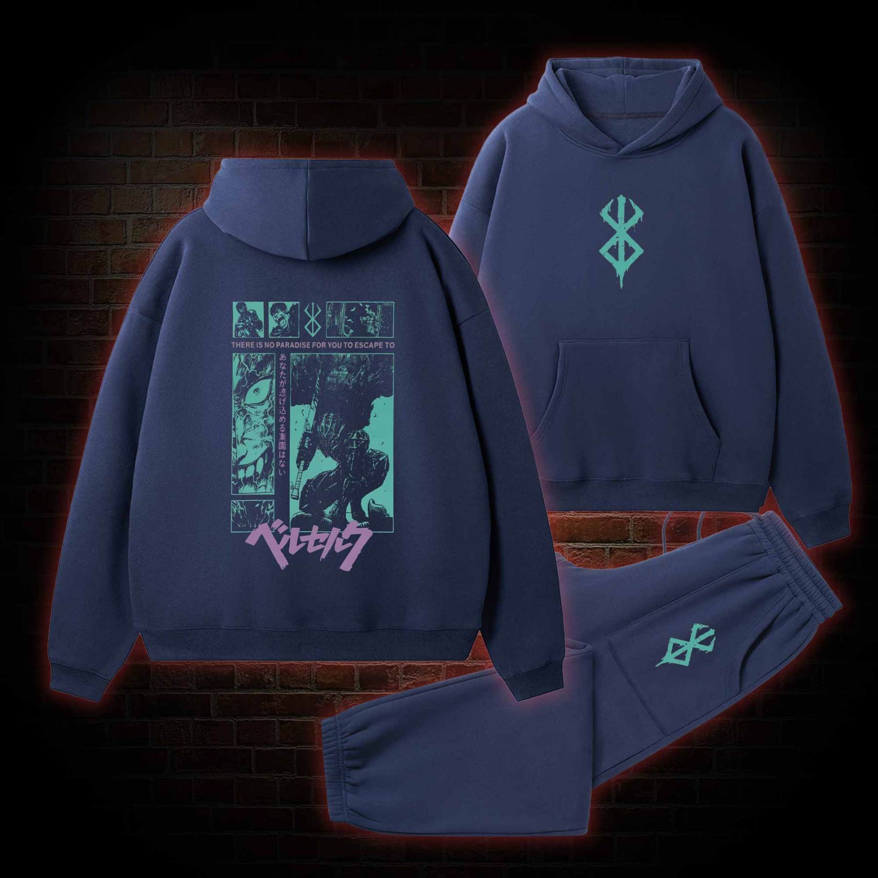 Struggler's Arm Vintage Fleece Hoodie Set