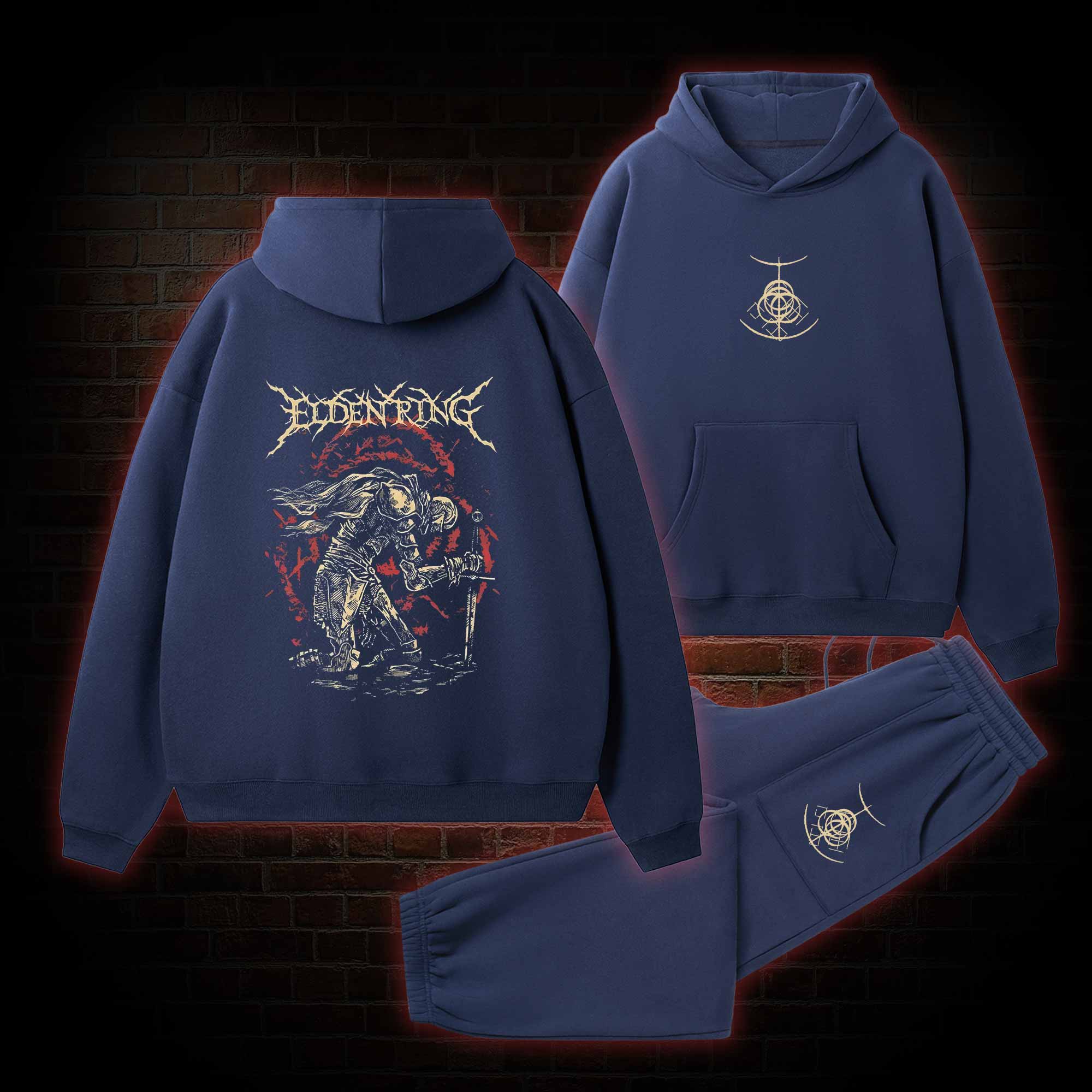 Golden Order Fleece Hoodie Set