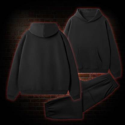 Unisex Vintage Fleece Hoodie Set