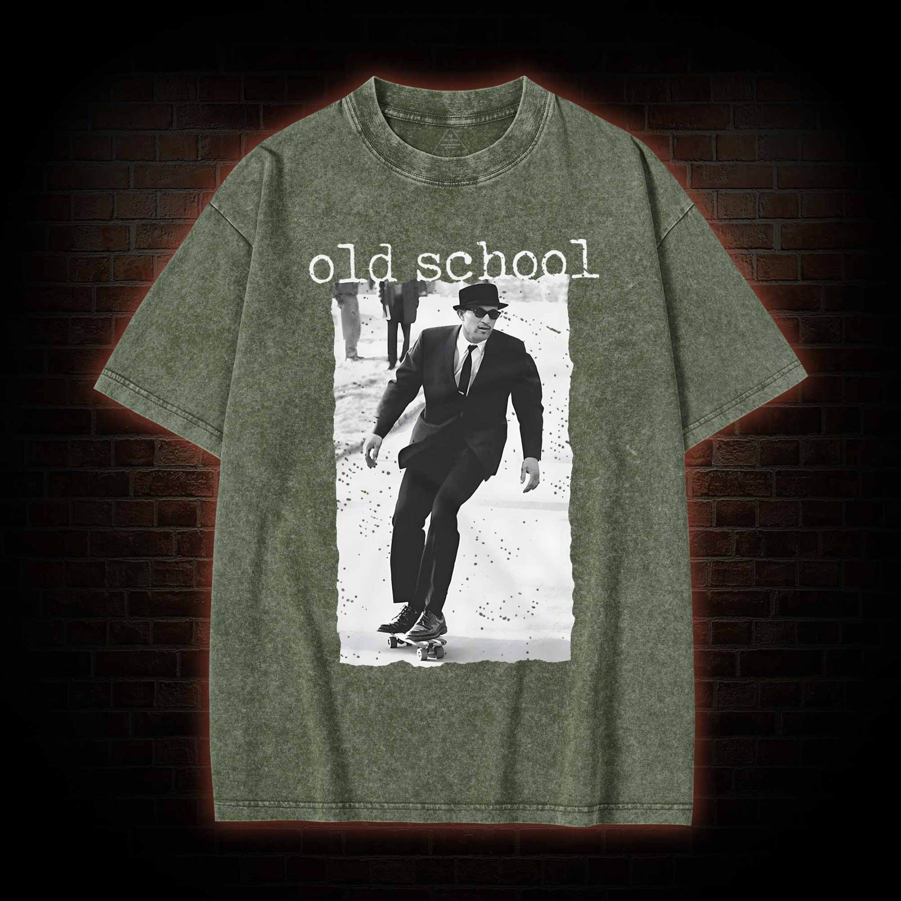 Old School Skateboarding Washed T-shirt