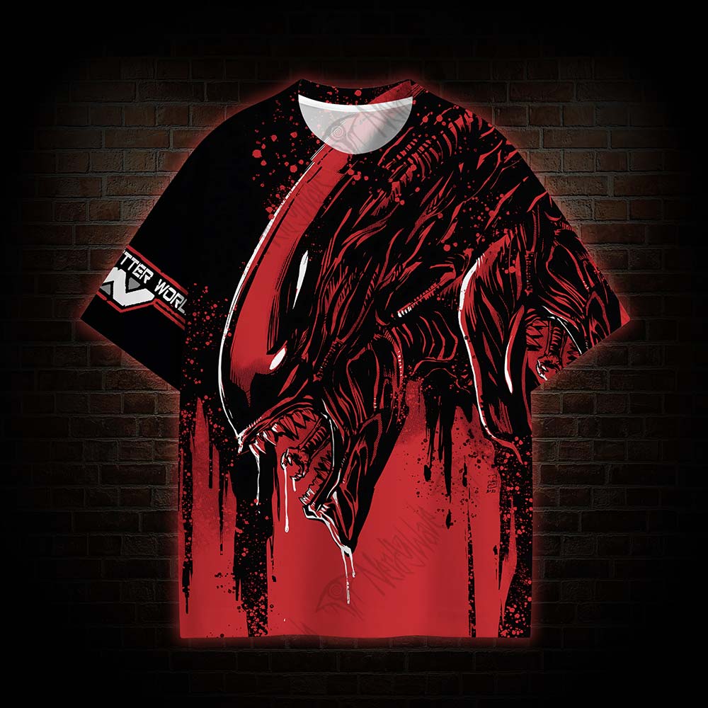 Alien Building Better Worlds All Over Print T-shirt