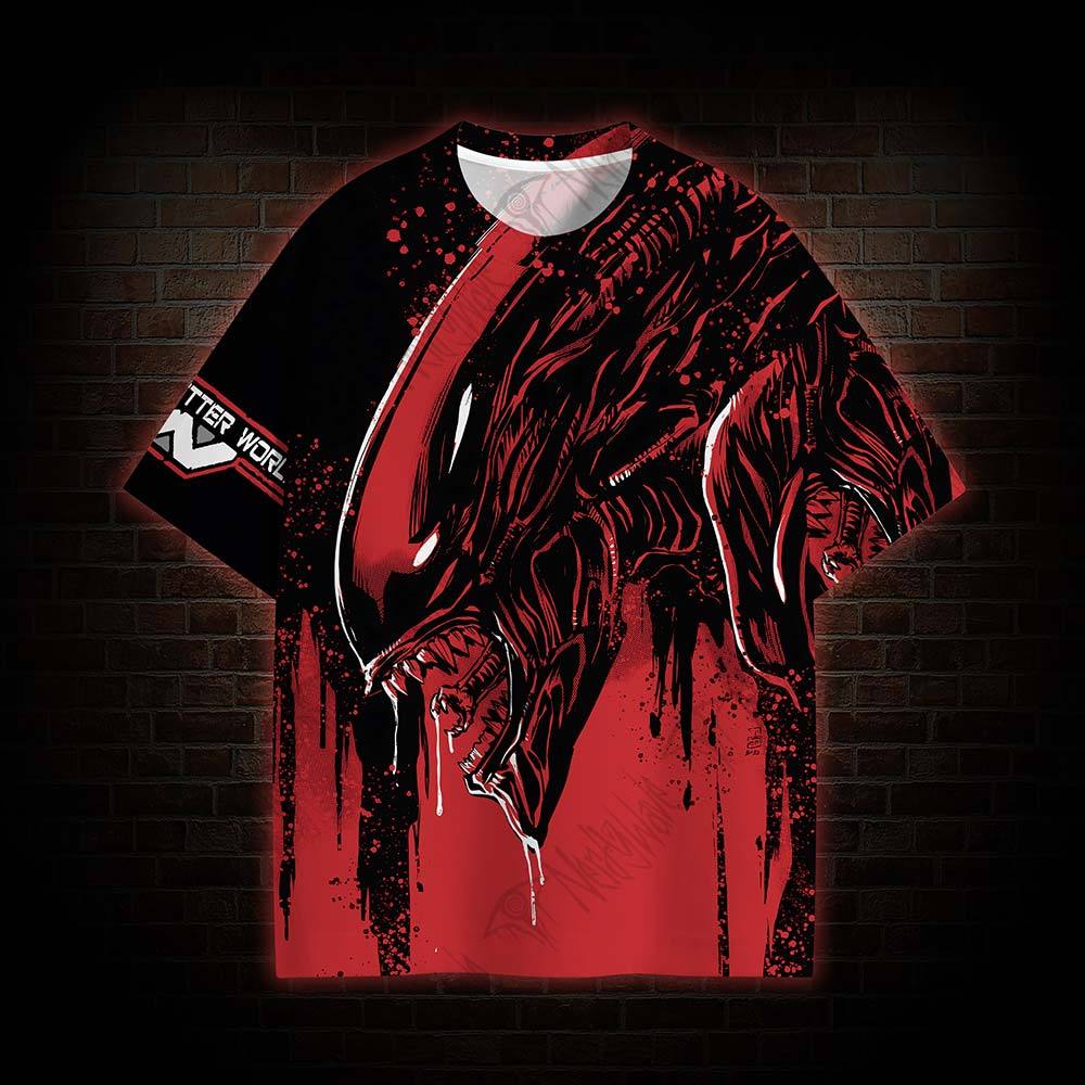 Alien Building Better Worlds All Over Print T-shirt